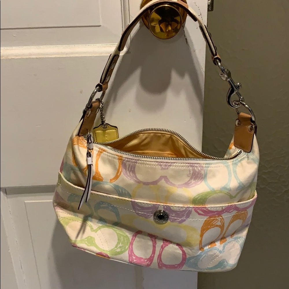 Authentic Coach Hobo Scribble Purse